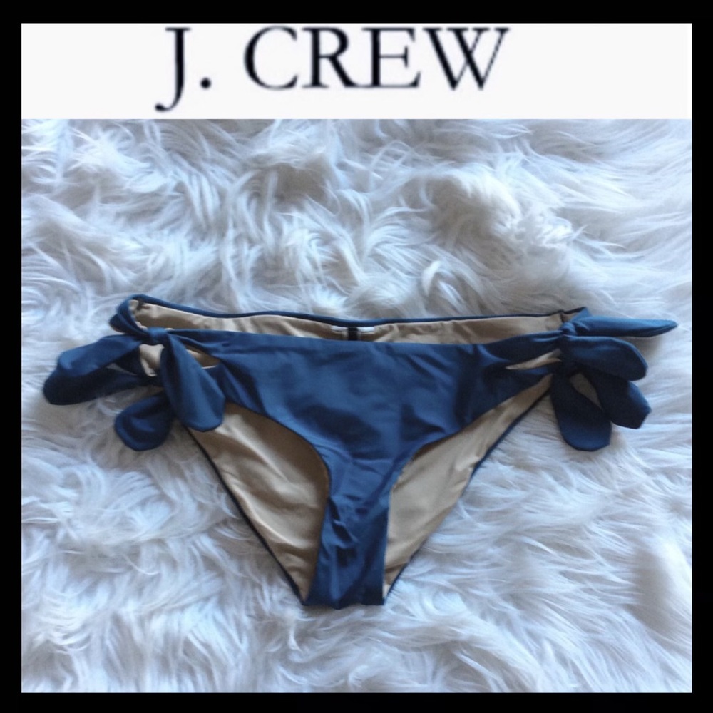 NWOT J.Crew Double Side Tie Bikini Bottoms